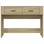 vidaXL Table console Chêne sonoma 100x39x75 cm Bois d'ingénierie