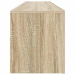vidaXL Meuble TV avec lumières LED chêne sonoma 120x35x40 cm