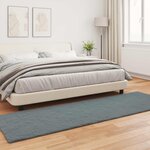 vidaXL Tapis en Fourrure Synthétique de Lapin Olite Anthracite