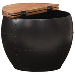 vidaXL Table basse 53x43 cm Bois de récupération massif