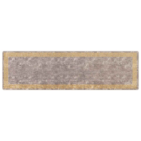 vidaXL Coureur de Tapis MARSA Gris 100 x 350 cm Polyester et PVC