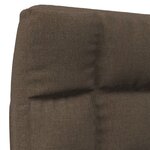 vidaXL Chaise pliable de sol Marron Tissu