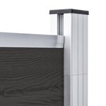 vidaXL Panneau de clôture WPC 180x186 cm Noir