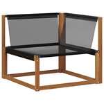 vidaXL Canapé d'angle extérieur Bois d'Acacia Massif Naturel