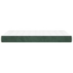 vidaXL Matelas de lit à ressorts ensachés Vert foncé 120x200x20 cm