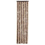 vidaXL Moustiquaire Beige et marron clair 56x200 cm Chenille
