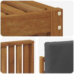 vidaXL Ensemble de canapés d'extérieur 4 pc Naturel et Anthracite