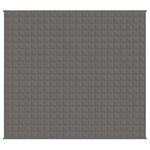 vidaXL Couverture lestée Gris 200x225 cm 13 kg Tissu