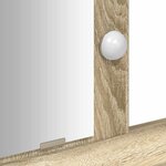 vidaXL Table de Toilette Marron 100 x 41 x 140 cm Bois d'ingénierie