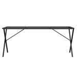 vidaXL Pieds de table à manger cadre en X 160x80x73 cm fonte