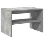 vidaXL Meuble TV gris béton 60x40x40 cm bois d'ingénierie