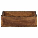 vidaXL Plateau Marron 29 x 31 x 10 cm Bois Recyclé Solide