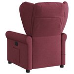 vidaXL Fauteuil de massage inclinable électrique Rouge bordeaux Tissu