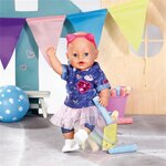 Zapf Creation 829110 - Baby Born Deluxe Ensemble Robe en Jeans 43 cm
