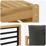 vidaXL Ensemble de canapés d'extérieur 7 pc Blanc et anthracite