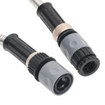 vidaXL Tuyau d'arrosage buse de pulvérisation argenté 0 6" 7 5 m inox