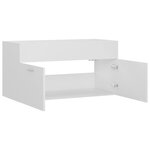 vidaXL Armoire d'évier Blanc 90x38 5x46 cm Aggloméré