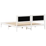vidaXL Cadre de lit Gris clair 160 x 200 cm Pin massif