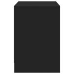 vidaXL Meuble TV avec LED noir 100x34x50 cm bois d'ingénierie