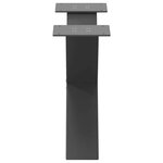 vidaXL Pieds de table basse en forme de X 2 pièces Anthracite 60 x (30-31) cm Acier
