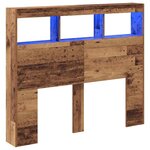 vidaXL Tête de lit Bois ancien Bois massif récupéré 120 x 17 x 102 cm