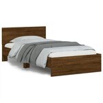 vidaXL Cadre de lit sans matelas avec lumières LED 100x200 cm