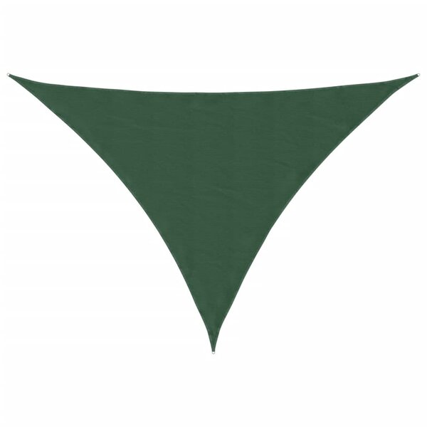 vidaXL Voile de parasol Tissu Oxford triangulaire 5x7x7 m vert foncé