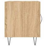 vidaXL Tables de chevet 2 Pièces chêne sonoma 40x40x50 cm bois ingénierie