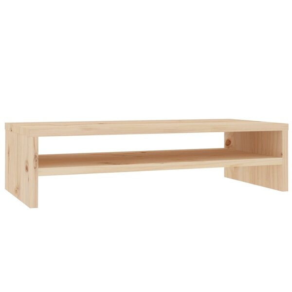 vidaXL Support de moniteur 50x24x13 cm Bois de pin solide