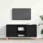vidaXL Meuble TV Chêne noir 102 x 35 x 50 cm Bois d'ingénierie