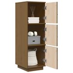 vidaXL Buffet haut Marron miel 34x40x108 5 cm Bois massif de pin
