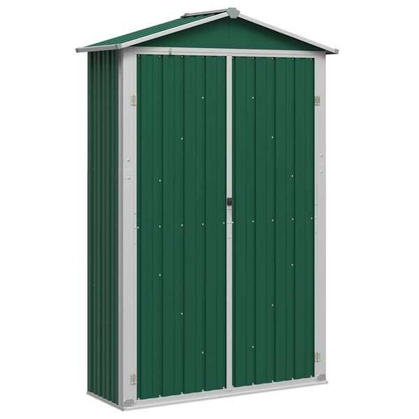 vidaXL Abri de jardin Vert 116x45x175 cm Acier galvanisé