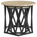 vidaXL Table d'appoint 2 Pièces Chêne Sonoma Bois d'ingénierie et acier