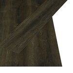 vidaXL Dalles de plancher autoadhésives 4 46 m² 3 mm PVC marron foncé