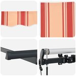 vidaXL Auvent Rétractable Multicolore 250 x 200 cm