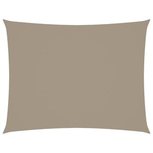 vidaXL Voile de parasol tissu oxford rectangulaire 3x6 m taupe