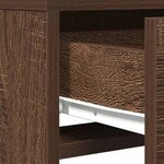 vidaXL Table de Toilette Marron 50 x 41 x 140 cm Bois d'ingénierie
