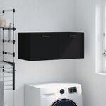 vidaXL Armoire murale noir 80x36 5x35 cm bois d'ingénierie