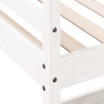 vidaXL Lit superposé sans matelas blanc 90x190 cm bois de pin massif