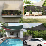 vidaXL Voile d'ombrage 160 g/m² Anthracite 2 5x2 5x3 5 m PEHD
