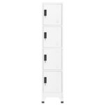 vidaXL Armoire à casiers Blanc 38x45x180 cm Acier