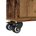 vidaXL Chariot de rangement étroit vieux bois bois d'ingénierie
