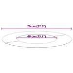 vidaXL Anneau de Pot en Métal Noir 70 cm de diamètre