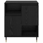 vidaXL Buffet Chêne noir 60 x 35 x 70 cm Bois d'ingénierie