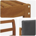 vidaXL Ensemble de canapés d'extérieur 6 Pièces Naturel et Anthracite