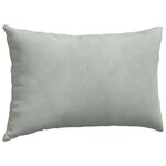 vidaXL Coussins de canapé 2 Pièces Gris clair 50 x 30 cm