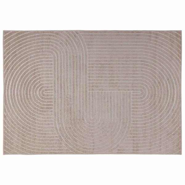vidaXL Tapis de surface HUARTE Beige 200 x 140 cm Polyester