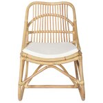 vidaXL Chaise en rotin Lin
