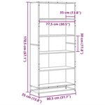 vidaXL Bibliothèque chêne marron 80 5x35x170 5 cm bois d'ingénierie