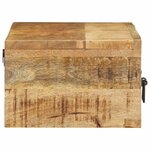 VidaXL Meuble TV mural 80x30x19 cm bois massif de manguier brut